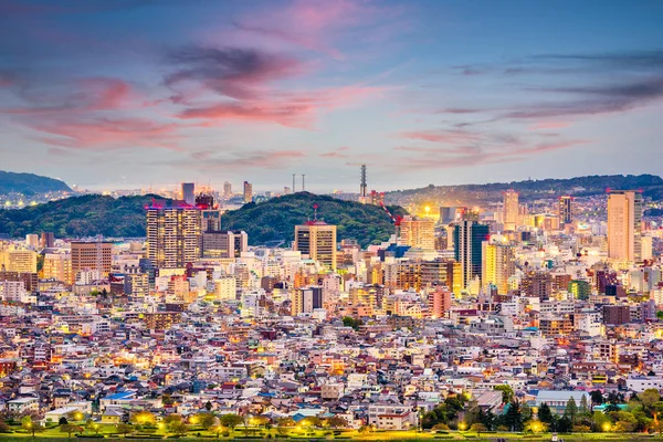 Shizuoka City Japon Horizon Centre Ville Crépuscule — Photo