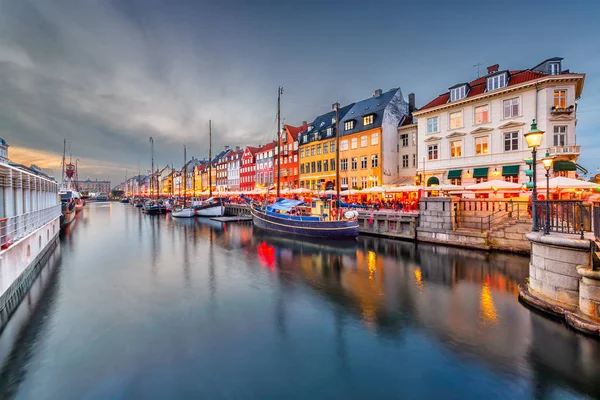 Kopenhagen Denemarken Het Kanaal Van Nyhavn — Stockfoto