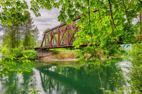 Snoqaulmie Washington Usa Der Brücke Über Den Snoqaulmie River — Stockfoto