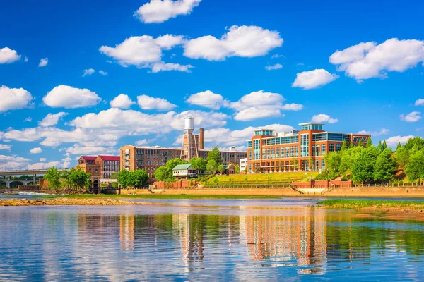 Columbus Georgia Usa Skyline Céntrico Río Chattahoochee — Foto de Stock