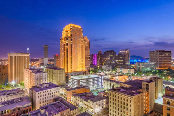 New Orleans Louisiana Stati Uniti America Skyline Cbd Centro Notte — Foto Stock