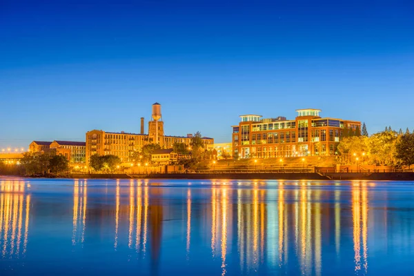 Columbus Georgia Usa Skyline Céntrico Río Chattahoochee — Foto de Stock