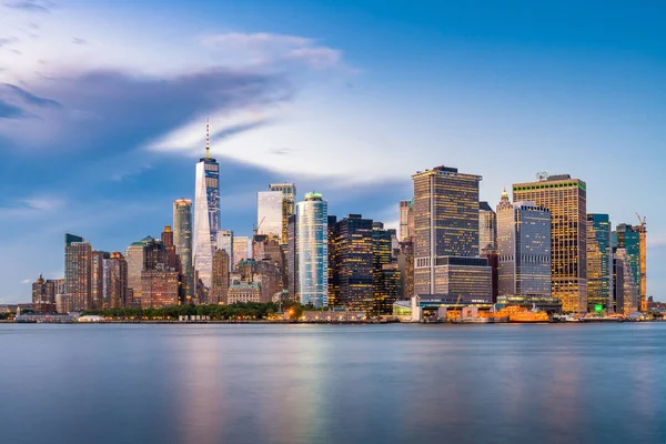 New York New York Usa Lägre Manhattan Finansdistriktet City Skyline — Stockfoto