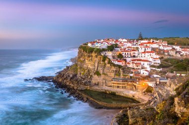 Azenhas do Mar, Portugal coastal town. clipart