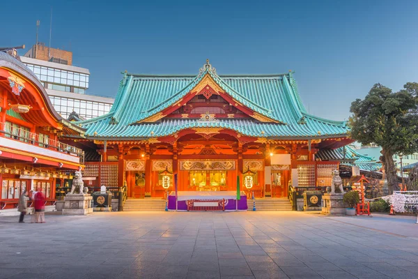 Tokyo Japonya Kanda Tapınak Alacakaranlıkta — Stok fotoğraf