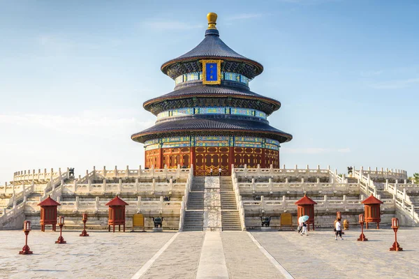 Πεκίνο Κίνα Κατά Τον Ιστορικό Ναό Του Ουρανού — Φωτογραφία Αρχείου