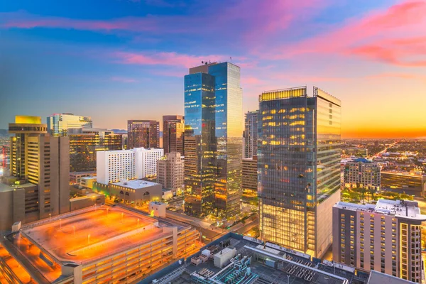 Phoenix Arizona Usa Stadsbilden Centrala Vid Solnedgången — Stockfoto