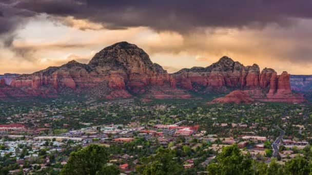 Sedona Arizona Estados Unidos Céntrico Montañas Time Lapse — Vídeos de Stock