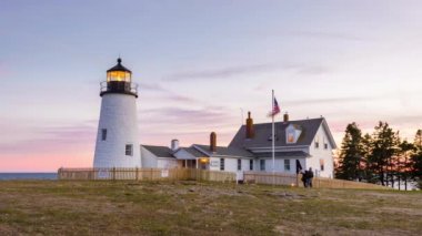 Pemaquid nokta ışık Bristol, Maine, ABD.