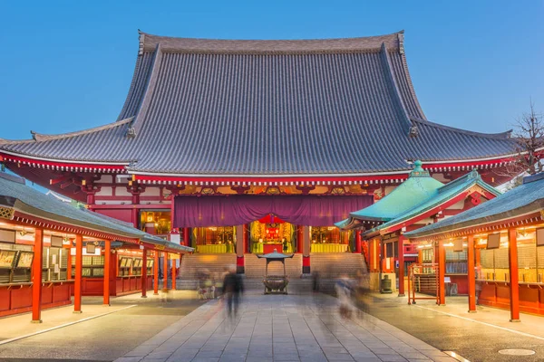 Tokyo Japon Ancien Temple Bouddhiste Aube — Photo