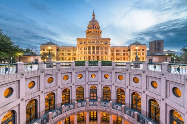 Austin, Texas, ABD Teksas Eyaleti Meclis Binası.