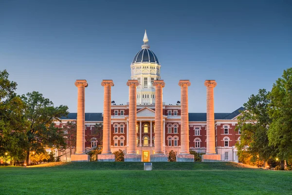 Historische Campus Van Columbia Missouri Usa Kolommen — Stockfoto