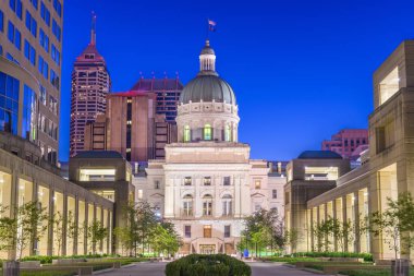 Indiana Eyalet Kongre Binası Indianapolis, Indiana, ABD.