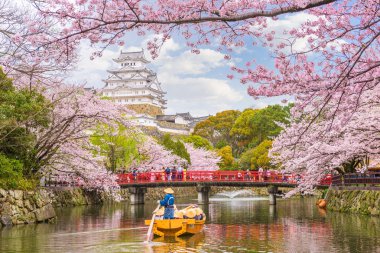 Nda bahar sezonu Himeji Kalesi Himeji, Japonya.