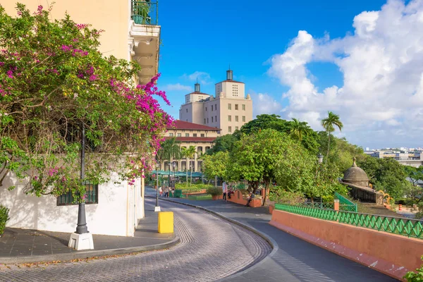 San Juan Porto Riko Sokakları Cityscape — Stok fotoğraf