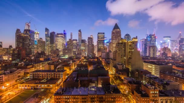 Nueva York Nueva York Estados Unidos Midtown Manhattan Paisaje Urbano — Vídeos de Stock