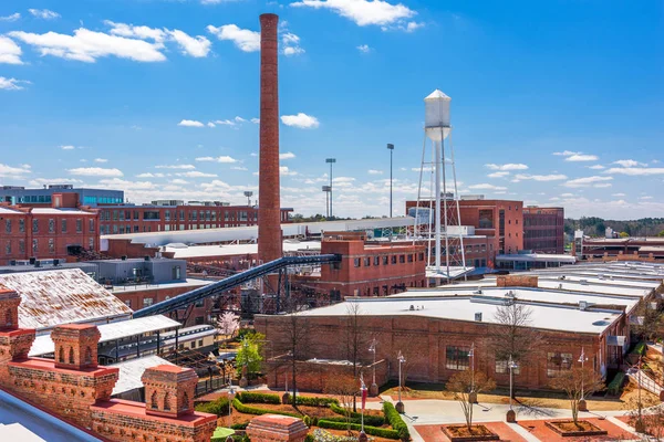 Durham Carolina Del Nord Stati Uniti Skyline — Foto Stock