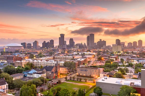 New Orleans Louisiana Usa Belvárosában Található City Skyline Hajnalban — Stock Fotó