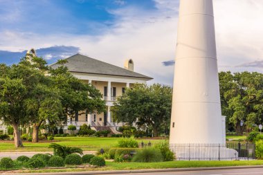 Biloxi, Mississippi ABD Biloxi deniz feneri ve ziyaretçi merkezi. 