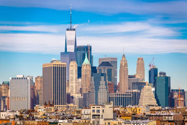 Ciudad Nueva York Estados Unidos Skyline Centro Manhattan — Foto de Stock