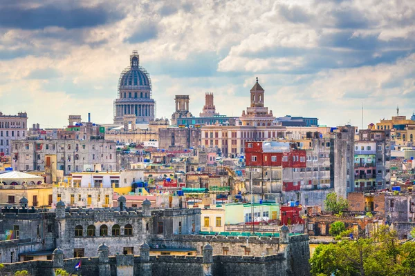 Havana Cuba Skyline Centro Cidade — Fotografia de Stock