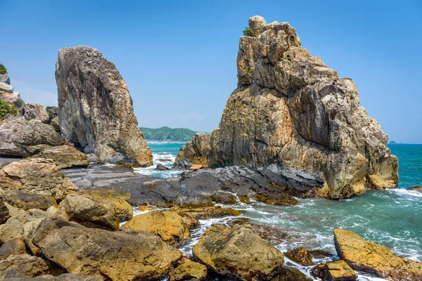 Kushimoto Wakayama Prefecture Japan Coastline Hashi Gui Iwa Rocks — Stock Photo, Image