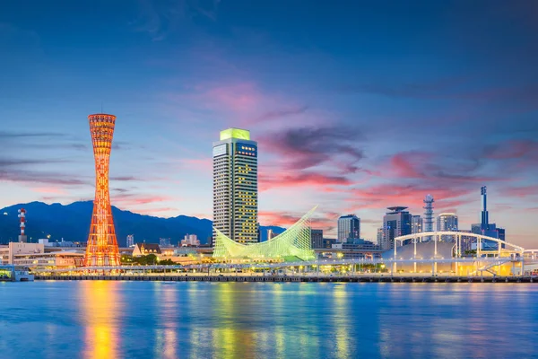 Kobe Japonia Panoramę Port Wieża — Zdjęcie stockowe