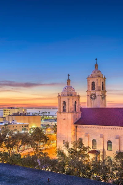 Corpus Christi Τέξας Ηπα Στο Corpus Christi Cathedral Νωρίς Πρωί — Φωτογραφία Αρχείου