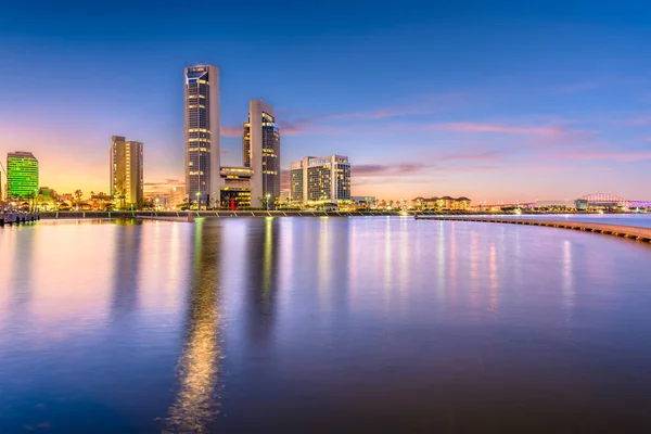 Corpus Christi Texas Usa Skyline Bay Evening — Stock Photo, Image