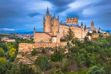 Segovia, Spain at Segovia Castle. clipart
