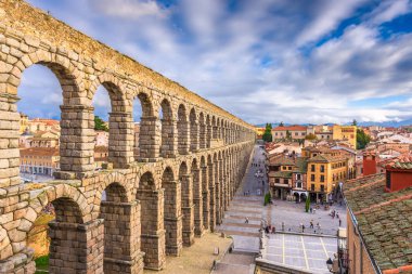 Segovia, İspanya Antik Roma su kemerinde