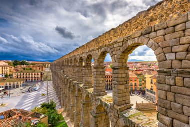 Segovia, İspanya Antik Roma su kemerinde