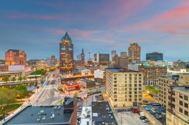 Milwaukee, Wisconsin, ABD şehir Skylin