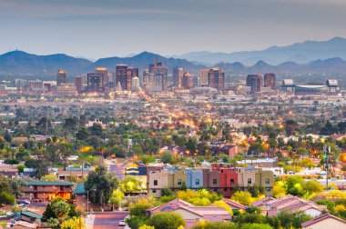 Phoenix, Arizona, ABD şehir cityscape
