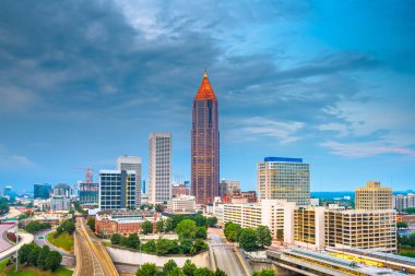 Atlanta, Georgia, ABD şehir merkezine ve şehir merkezinde
