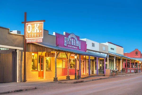 O.K. Corral silahlı çatışma Site mezar taşı, Arizona, ABD — Stok fotoğraf