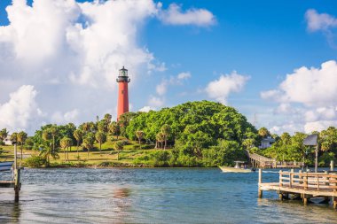 Jupiter, Florida, ABD giriş ve ışık evi.