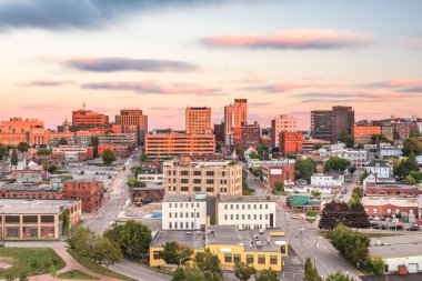 Portland, Maine, ABD şehir merkezi silueti