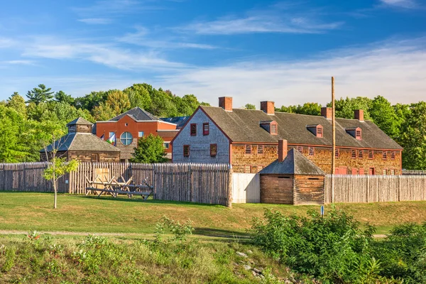 Het oude fort Augusta, Maine, Verenigde Staten. — Stockfoto