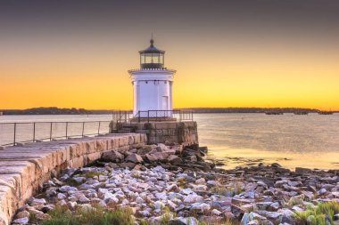 South Portland, Maine, ABD Portland dalgakıran ışık.