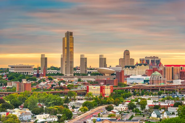 Skyline Albany, Nowy Jork, Usa — Zdjęcie stockowe