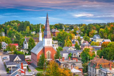 Montpelier, Vermont, ABD'de şehir manzarası