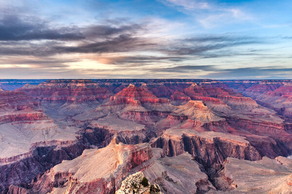 Grand Canyon, Arizona, USA at dawn from the south rim.