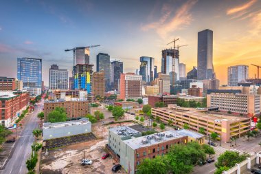 Houston, Texas, ABD, şehir şehir manzarası