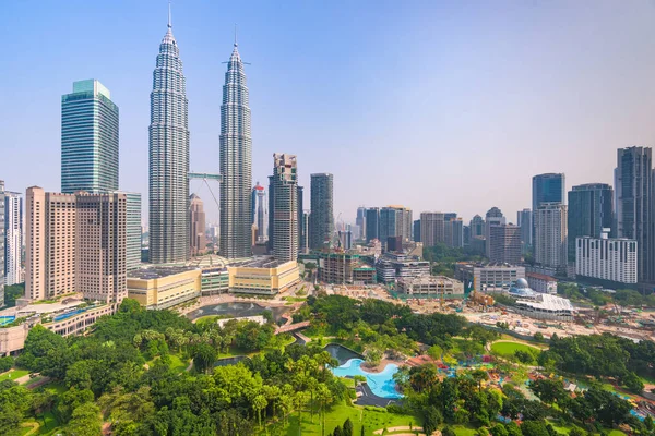 Skyline des Stadtzentrums von Kuala Lumpur. — Stockfoto