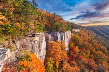 New River Gorge, Batı Virgnia, Abd sonbahar sabahı