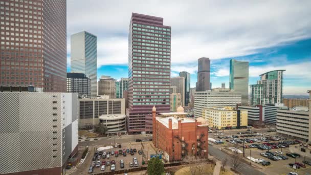 Denver Colorado Eua Cidade Tarde — Vídeo de Stock