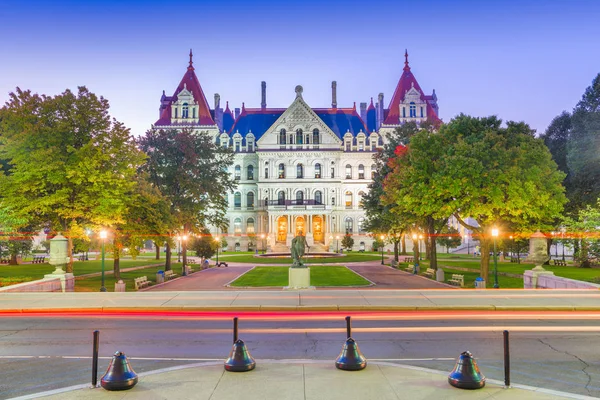 Albany, New York, Usa op de New York State Capitol — Stockfoto