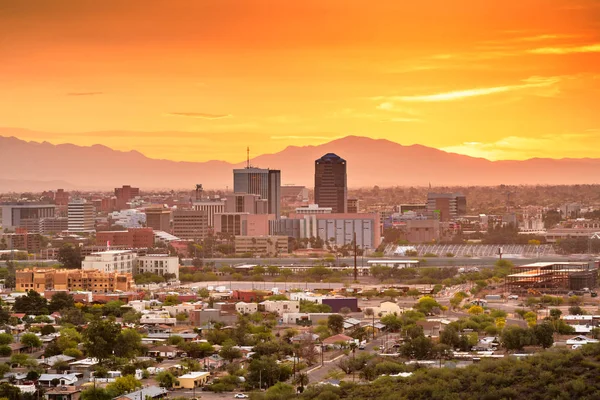 Skyline Tucson, Arizona, Amerikai Egyesült Államok — Stock Fotó