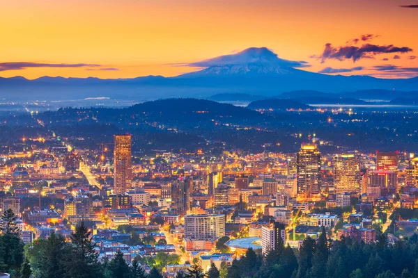 Portland, Oregon, USA centrum — Stockfoto